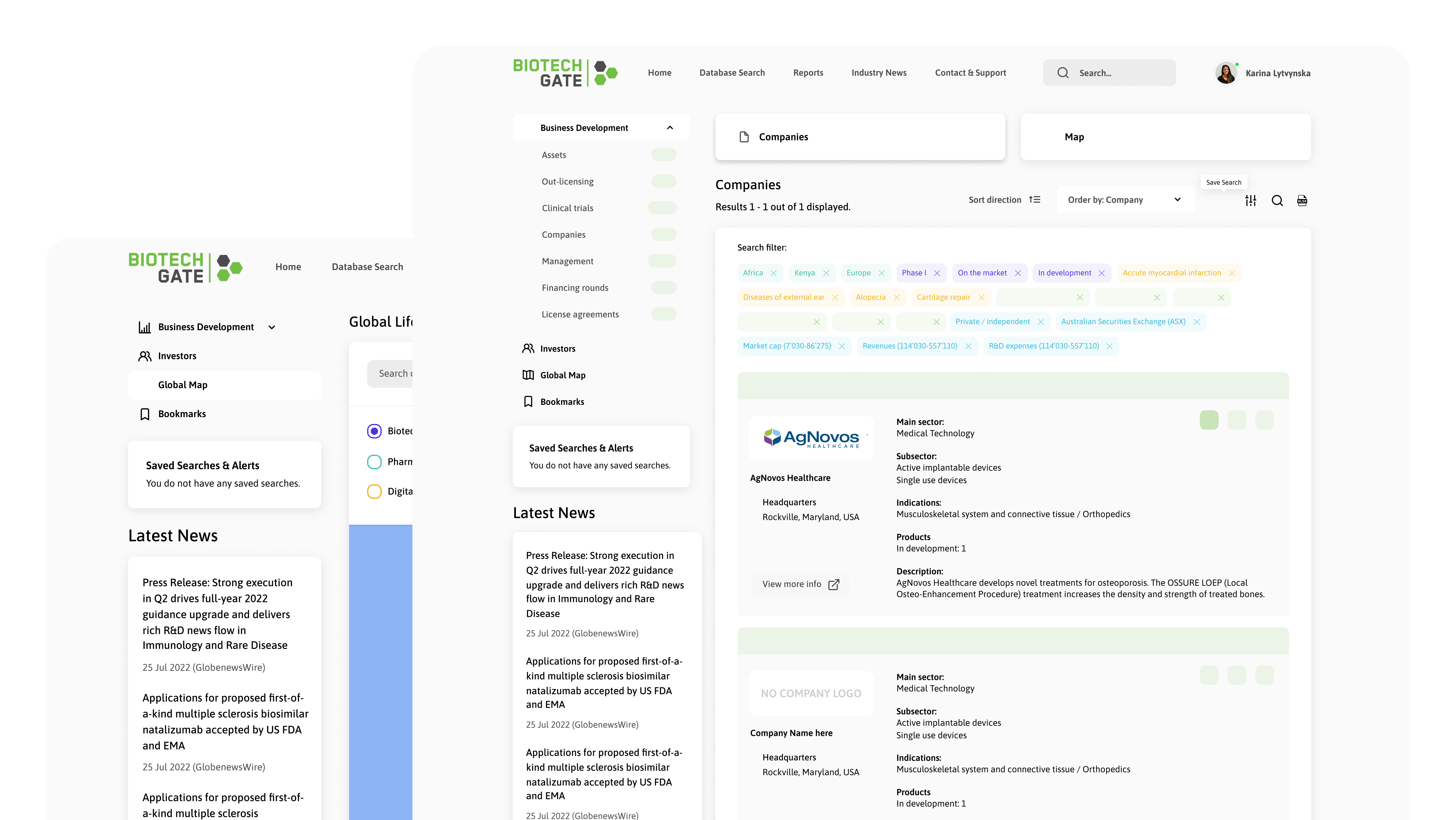 Altum Software - Platform Revamp for a Global Life Sciences Database