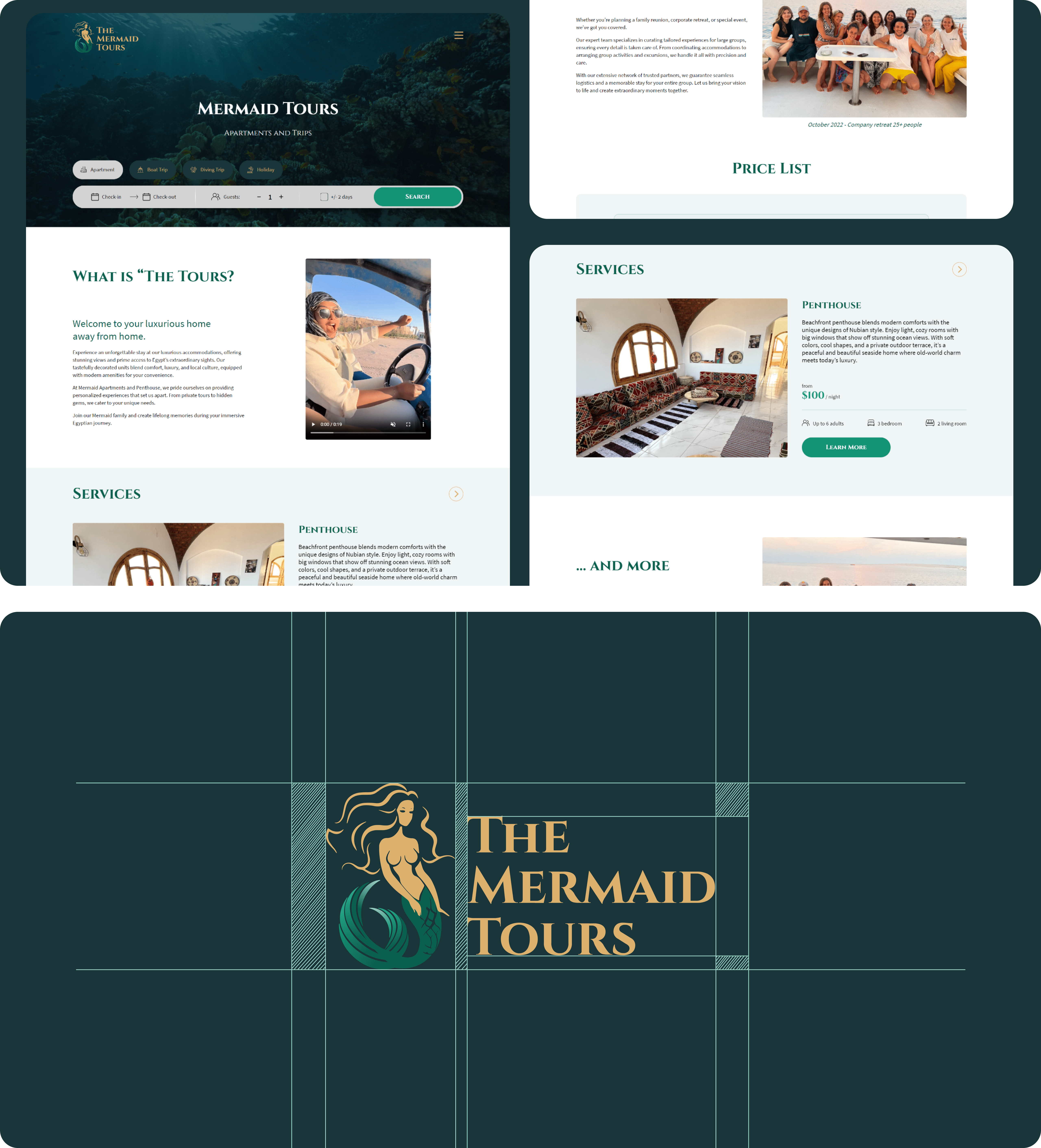 Altum Software - The Mermaid Tours Website Design