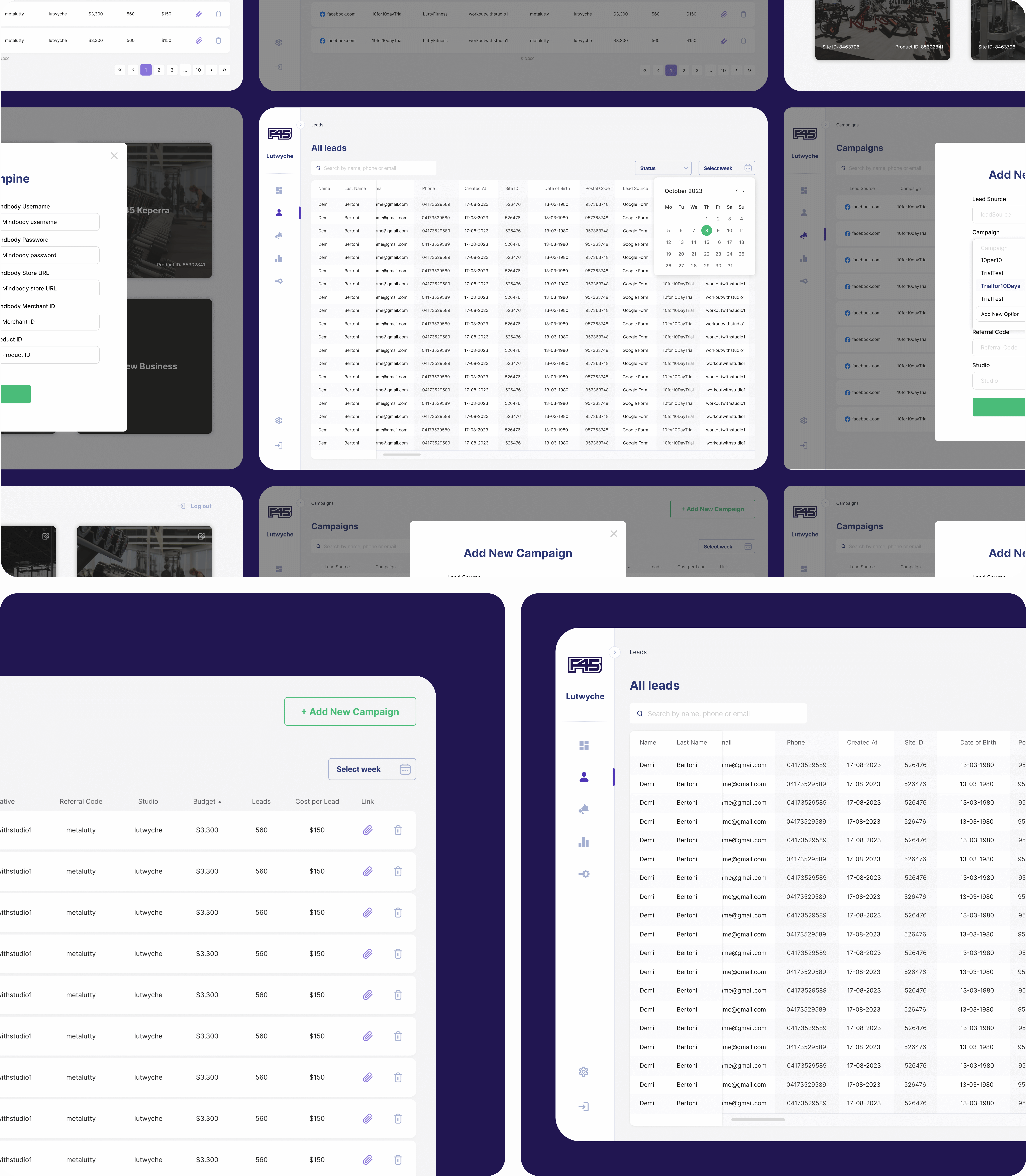 Altum Software - CRM System Design on desktop
