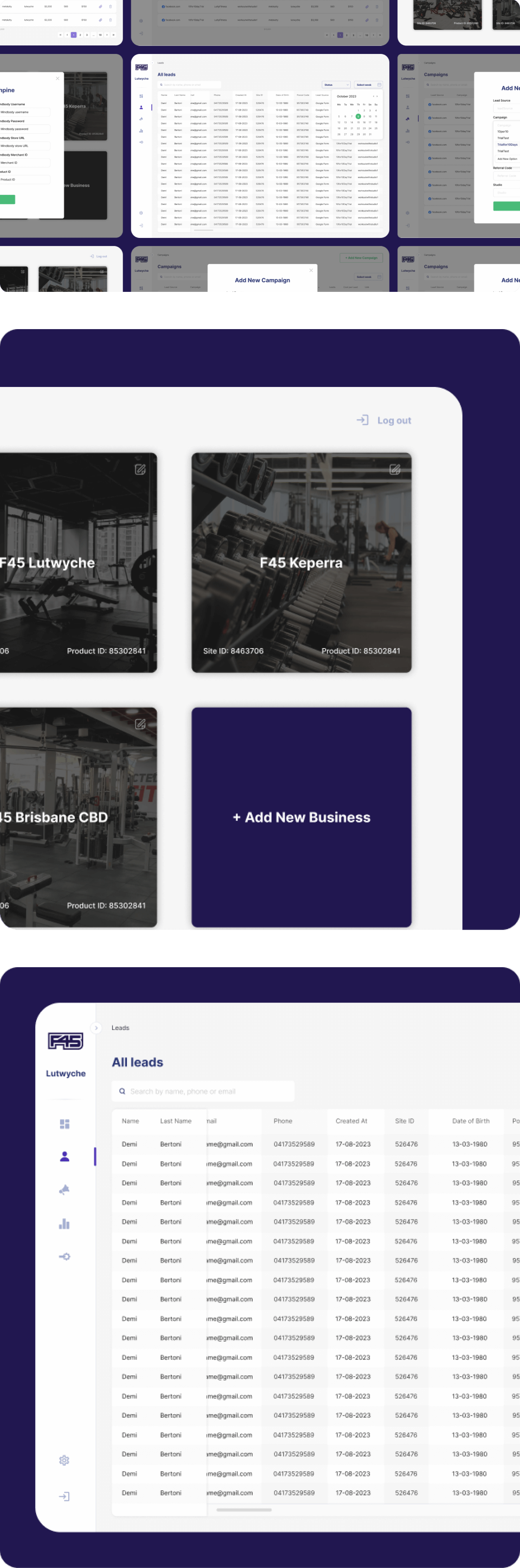 Altum Software - F45 CRM System on mobile