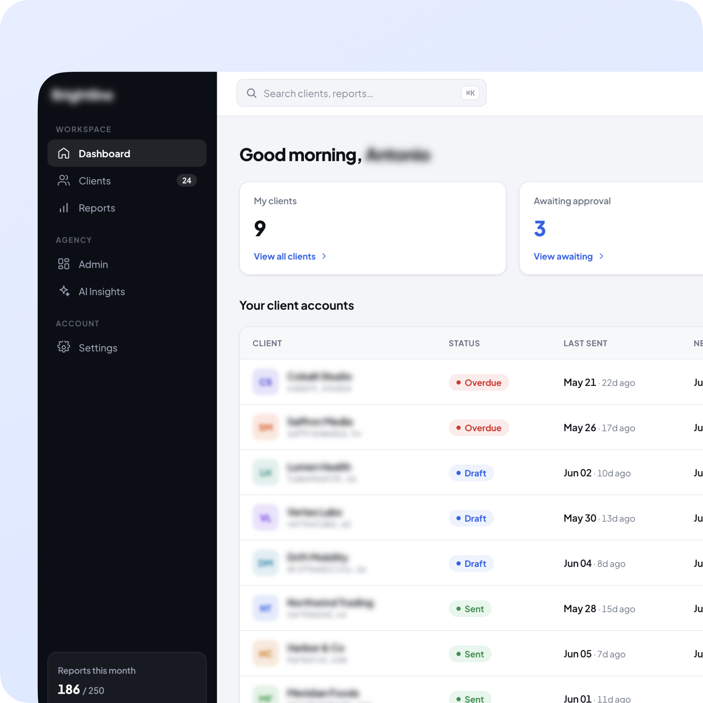 Custom developed reporting system for digital marketing agency workflow automation | Altum Software